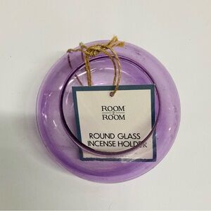 Room 2 Room Purple Glass Incense Holder